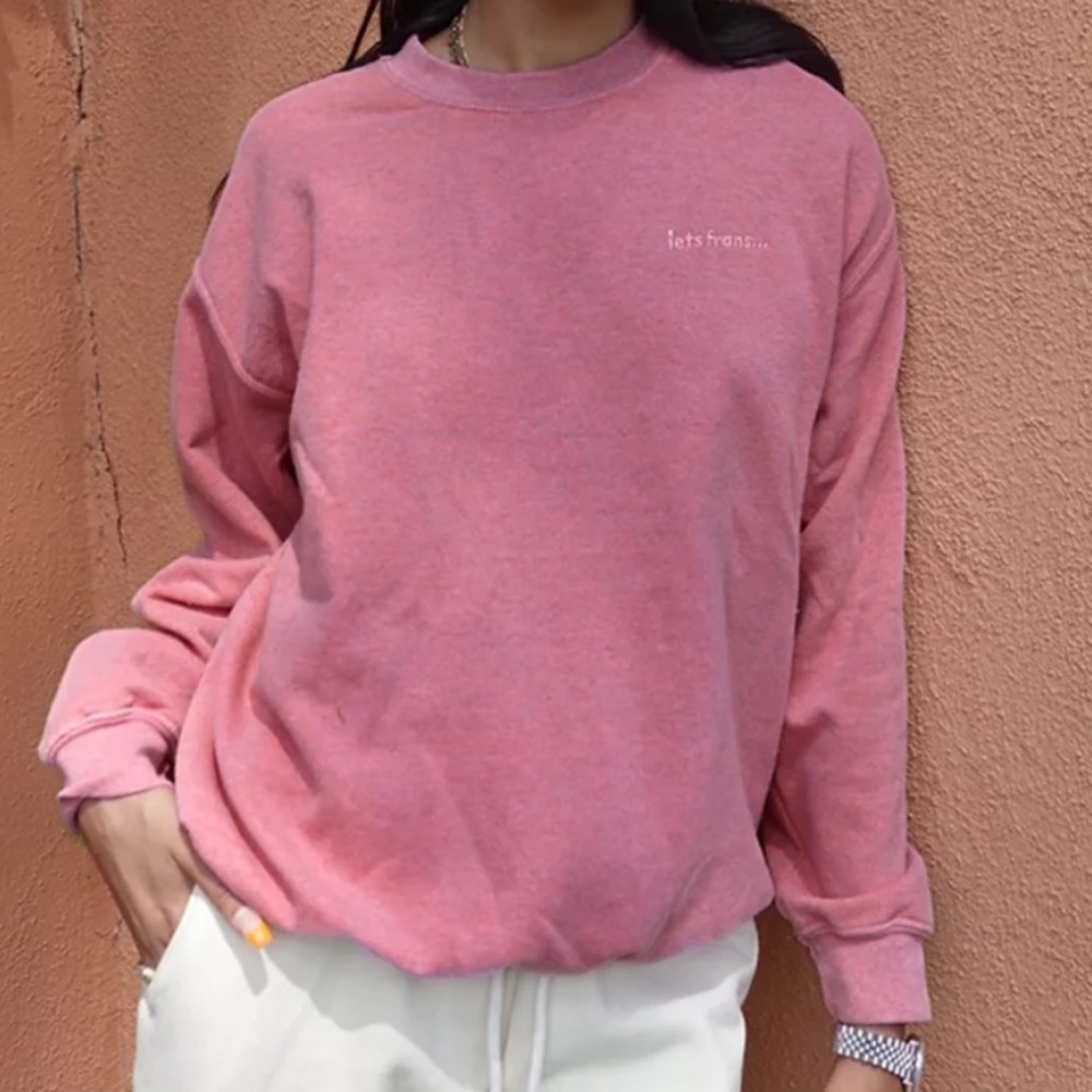 Iets Frans Pink Sweatshirt (Urban Outfitters)